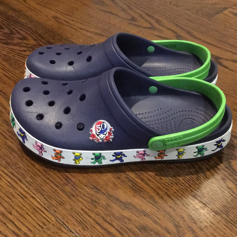 GRATEFUL DEAD CROCS 50th ANNIVERSARY M10 W12 - Picture 7 of 8